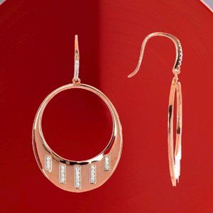 Radiance Drop Hoop Earring
